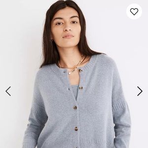 Madewell light blue wool cardigan size Small